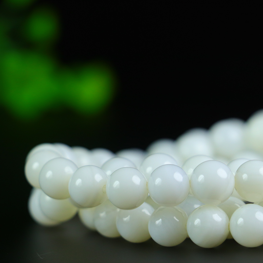 108-bead natural deep-sea giant clam shell prayer beads - 图片 4