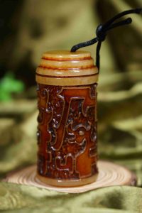 Old collection, suspected Tienhuang stone dragon pillar seal pendant