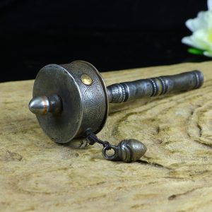 Old collection masterpiece: Pure copper prayer wheel