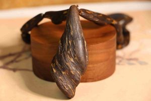 Natural old material agarwood freeform pendant