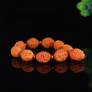 High-quality monkey head walnut carving auspicious beast bracelet