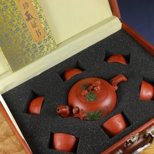 Masterpiece Collection: "Squirrel Grape" Set of Purple Clay Teapots