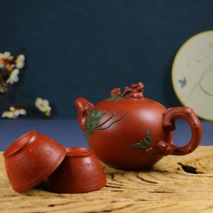 Masterpiece Collection: "Squirrel Grape" Set of Purple Clay Teapots