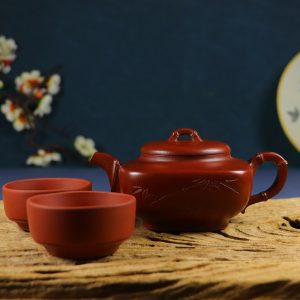 Rare Collection of "Four Directions Bamboo" Porcelain Pot Set